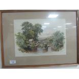 Framed water colour signed N.E. Green 'Telford Surrey'