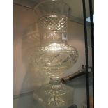 Large cut glass vase