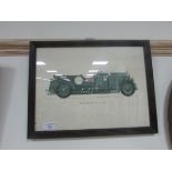 Framed Bentley picture