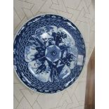 19thC Chinese blue and white plate