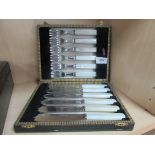 Stainless steel cased knives and forks