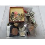 Box of costume jewellery