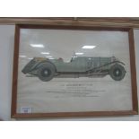 Framed Mercedes Benz picture