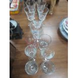 12 various glasses