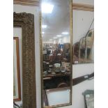 Gilt frame rectangular mirror