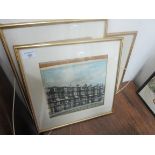 3 x framed water colours Brighton scenes