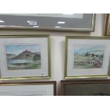 Pair of framed water colours signed 'Lambert'