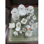 Collection of WH Goss ware porcelain