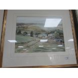 Framed water colour signed 'Lambert'