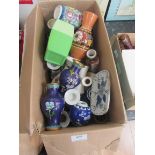 Box of miscellaneous china