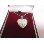 925 silver heart pendant and chain