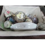 Basket of miscellaneous china