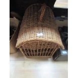 Wicker cat basket