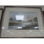 Framed water colour signed 'Lambert'