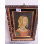 Framed print of lady