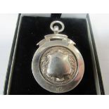 Hall marked silver medal dated 1925