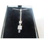 925 silver drop pendant and chain