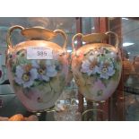 Pair of Norataki vases