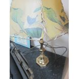 Brass lamp and shade