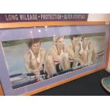 British Olympic gold medal coxed four 1984 framed oil on board