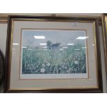 Framed print signed Paul Evans