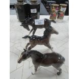 3 Beswick horses