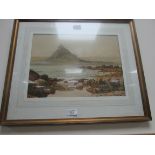 L. Hayes water colour coastal scene