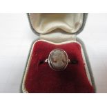 800 silver cameo ring