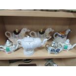 7 elephant themed tea pots