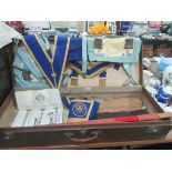 Masonic items of Grand Master medals / aprons sword