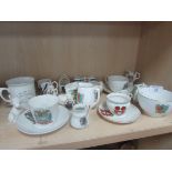 Collection of porcelain W.H. Goss ware