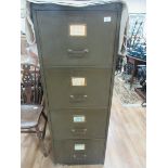 Metal military file cabinet