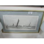 Framed print signed 'Wyllie'