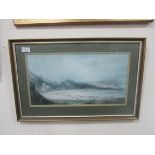 Framed Scarborough print signed 'Paul Marny'