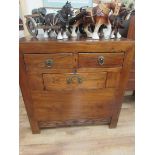 3 drawer Chinese chest with hidden compartment