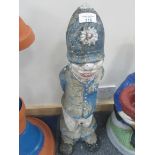 Stone Policeman garden fountain ornament approx 23" high