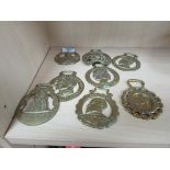 8 Horse brasses