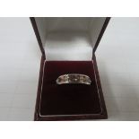 925 silver multi-stone band ring