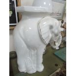 Ceramic elephant plant stand