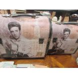Pair of Elvis travel cases