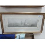 Framed limited edition print 53/950 signed 'Wyllie'