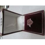 925 silver pink heart (Mum) ring
