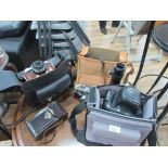 Various cameras / cases / lenses etc.