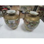 Pair of Norataki vases