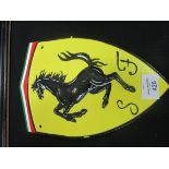 Ferrari cast iron advertising sign