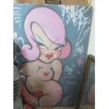 Large canvas 'Graffitti style' picture