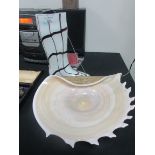 Glass boot and glass shell dish