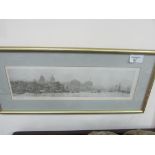 Framed print signed 'Wyllie'