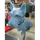 Rare blue Sylvac Terrier dog figure