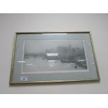 Framed print signed 'Wyllie'